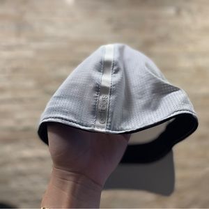 Adidas white flex fit hat size S/M